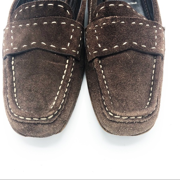 Prada Brown Suede Leather Loafer SZ 39/9 - Picture 5 of 6